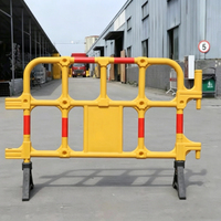 Barrière de sécurité mobile en plastique HDPE, réfléchissante, prismatique haute intensité, protection IP65, portable, pour événements