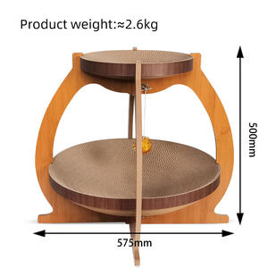 Laternen form KOSTENLOSE PROBE Beliebte abnehmbare platzsparende Wellpappe Schreibtisch Nest Katzen bett - Product Image 4