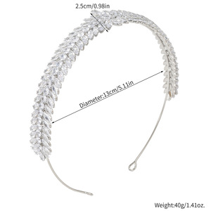 ROMANTIC Vente en gros <span class=keywords><strong>de</strong></span> bandeaux <span class=keywords><strong>de</strong></span> haute qualité, accessoires pour cheveux pour anniversaire, bal <span class=keywords><strong>de</strong></span> promo, diadèmes en zircon pour mariée, couronnes - Product Image 5