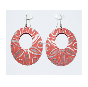 Pendientes colgantes americanos de nueva moda para mujer, regalo para mamá, pendientes de flores pintados a mano para mujer, estilo bohemio - Product Image 1