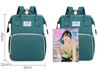 Sac à main de maternité multifonctionnel pliable et imperméable Poussette Sac à langer pour bébé Sac à dos pour lit Sac à langer avec berceau pour maman
