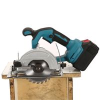 Scie circulaire électrique 125 mm pour style sans balais, batterie au lithium, portable, travail du bois, machine de découpe industrielle à charge