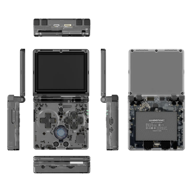 3.5 inch IPS screen Retro Flip Handheld game player for PSP PS1 Anbernic RG35XX SP Handheld game console Support