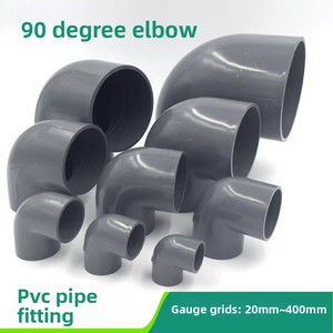 Raccords de tuyaux d'alimentation en <span class=keywords><strong>eau</strong></span> d'irrigation en PVC personnalisés 20 25 32 avec surface lisse Coude à 90 degrés Technique Coulée - Product Image 6