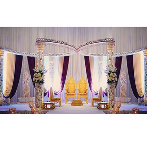 Mandap de cristal de mariposa para boda, diseño elegante de mariposa, fibra de cristal - Product Image 1