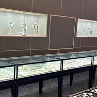 Vitrine de présentation de bijoux en verre robuste sur mesure, comptoir de présentation, vitrine de luxe pour bijoux