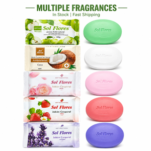Jabón de Baño con Extracto de Frutas Orgánicas Naturales <span class=keywords><strong>Sol</strong></span> Flores, Iluminador, Hidratante y Antibacteriano, Apto para Cuerpo y Rostro - Product Image 2