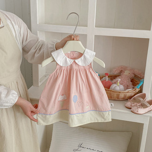 Abiti Estivi 2026 per Neonate in Cotone, Vestitini Dolci e Carini con Ricami e Stampe, Gonne Traspiranti per Bambine - Product Image 3