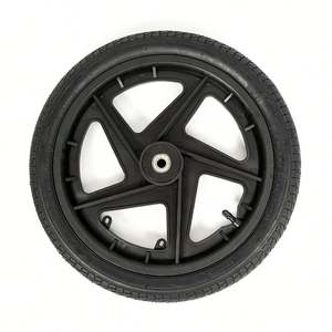 Roues de remorque de vélo 16 "16" x 2.125 "Roues de vélo <span class=keywords><strong>pour</strong></span> enfants Roues de remorque de <span class=keywords><strong>chariot</strong></span> plates et gratuites Pneus pneumatiques en caoutchouc - Product Image 2