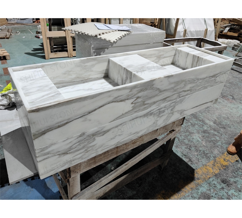 SHIHUI Customized Luxury Bathroom Furniture Marble