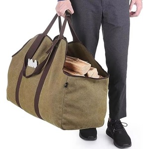 Sac de transport robuste pour bûches avec poignées, idéal pour le jardin, la cuisine, le barbecue et les voyages en camping ou près du foyer - Échantillon gratuit - Product Image 4