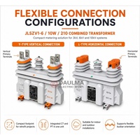 Transformateur combiné d'instrumentation de comptage pour sous-station 10kV JLSZV1-10W/210 100/5A VT 10000/100V classe 0.2S