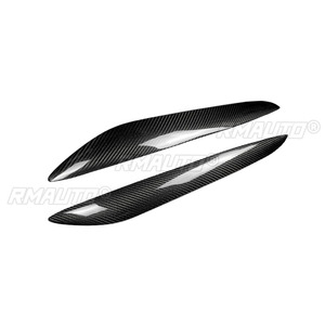 1 par de cubiertas de fibra de carbono real para faros delanteros de coche, para Mazda 3 2010 2011 2012 2013 M3, accesorios para coche - Product Image 2