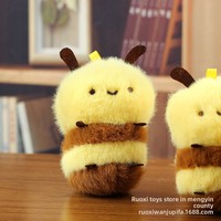 Jolie Peluche Abeille Jaune Adorable avec Rembourrage en Coton PP, Pendentif de Sac à Dos Unisexe, Breloque de Sac
