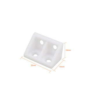Oferta Especial: Accesorios para Muebles, Soportes de Conexión de Esquina de Plástico, Soporte de Ángulo Recto, Refuerzo de Esquina - Product Image 5