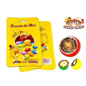 Postre de chocolate y cacahuete para niños, chips coloridos de calidad, mini bolas mezcladas, nueces de coco