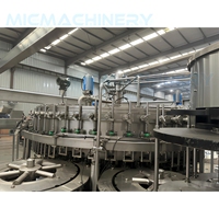 Machine de remplissage professionnelle 3-en-1 pour boissons gazeuses, ligne d'emballage rotative avancée pour boissons gazeuses avec certification CE ISO