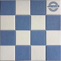 Panneau mural acoustique bleu et blanc, plusieurs couleurs au choix, absorbant le son, décoratif, 100% fibre de polyester, moderne