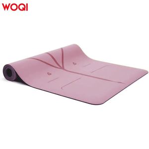 Esterilla de yoga Woqi de 6 mm de grosor, rectangular, antideslizante, para fitness, danza, uso doméstico, color melocotón - Product Image 4