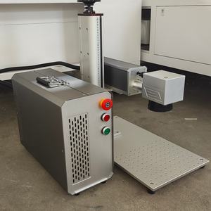 Portable <b>Laser</b> <b>Engraving</b> Machine 50W Raycus <b>Fiber</b> Marker with 300*300mm SG7110 Galvo Rotatory Plate Holder EZCAD Lightburn - Product Image 5