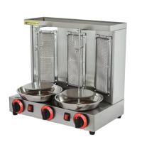 Équipement de cuisine commercial nouvel acier inoxydable automatique Doner Kebab Machine gaz Shawarma Gyro Maker pour restaurants cuisines