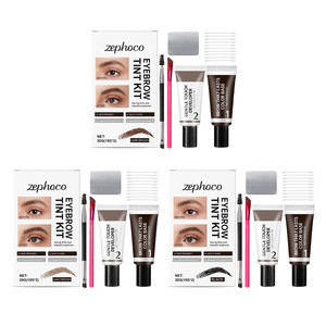 Kit de teinture pour sourcils Zephoco 30G (15G*2) Crème longue tenue pour un rehaussement naturel des sourcils - Product Image 5