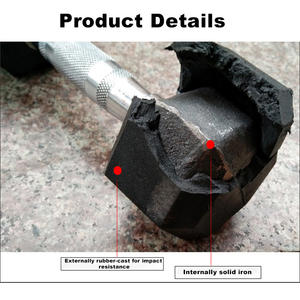 ชุดดัมเบลยางหกเหลี่ยมสีดำพร้อมโลโก้สั่งทำ พร้อมชั้นวาง น้ำหนัก 105 กก. 135 กก. 165 กก. ชุดดัมเบลสำหรับยิมเชิงพาณิชย์ สำหรับฟิตเนสและยกน้ำหนัก - Product Image 3