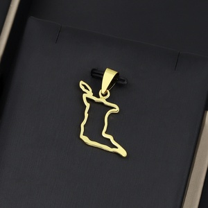 JXX Juego de Joyería de 2 Piezas, Collar y Pendientes, Juego de Joyería de Moda, Chapado en Oro, Juego de Joyería para Mujer - Product Image 3