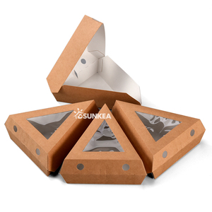 Caja de Pizza Triangular Individual Desechable con Ventana - Product Image 6