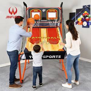 Macchina da Basket Pieghevole Migliorata Facile da Installare, Gioco per <span class=keywords><strong>2</strong></span> <span class=keywords><strong>Giocatori</strong></span> da Interno con Doppio Tabellone Segnapunti Digitale per Adulti e Bambini - Product Image 3