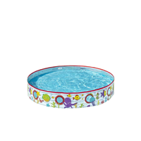 Grande piscine rectangulaire gonflable en PVC pour enfants, fête aquatique résistante dans le jardin pour un usage familial en plein air
