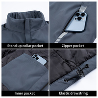 Nouveau hiver imperméable vers le bas gilet gilet mode vêtements de travail pour vêtements d'extérieur de chasse