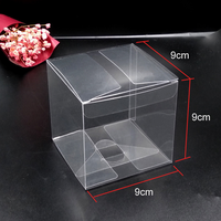 Boîte en plastique transparente de qualité alimentaire 11 13 15x15x15 18cm, boîte en plastique PVC, emballage en plastique, peut être personnalisée, fabricant de boîtes à gâteaux
