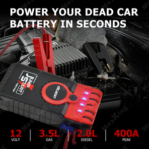 Arrancador <span class=keywords><strong>de</strong></span> Motocicletas 3 en 1 Económico, Batería <span class=keywords><strong>de</strong></span> 12000 mAh, 400 A, Cargador USB y Luz <span class=keywords><strong>de</strong></span> 18 W para Motocicleta/Barco - Product Image 4
