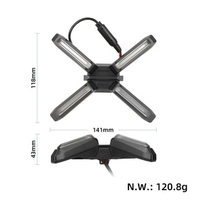Luz Delantera Original en Forma de X para Patinete Eléctrico ZT3 ZT3 Pro, Faro Delantero en Forma de X ZT3, Faro Tipo X ZT3 - Product Image 2