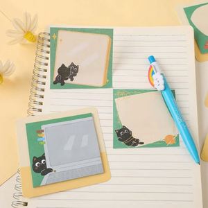 Cute Cat Self-Adhesive Memo <b>Pad</b>-Daily Use Office Supplies for Learning & Planning School Season Essentials - Product Image 5