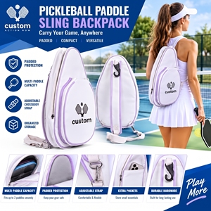 Système de transport rembourré personnalisé pour raquettes, organisateur d'équipement sportif professionnel, sac à dos bandoulière pour raquettes de pickleball - Product Image 1