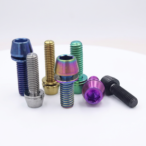 M5 and M6 Tapered Hex Head Bolts and Titanium Alloy Tapered Hex <b>Socket</b> <b>Screws</b> for Bicycle and Motorcycle Modifications - Product Image 5