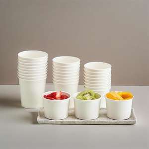 ถังกระดาษคราฟท์กันน้ำแบบกำหนดเองเป็นมิตรกับสิ่งแวดล้อมพร้อมฝาปิดสำหรับบรรจุอาหารประเภทก๋วยเตี๋ยว โจ๊ก ซุปร้อน - Product Image 3