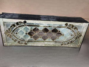 Insertos de plomo ovalados decorativos de <span class=keywords><strong>vidrieras</strong></span> Precio barato de alta calidad para puertas de madera y uso exterior de edificios <span class=keywords><strong>Vidrieras</strong></span> - Product Image 4