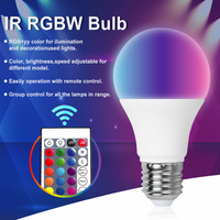 Smart Home Lights RGBCW RGB3000K 6000K 230V 5W A60 E27 Télécommande Ampoule pour Conférence Salon Entrepôt Chambre Lampe