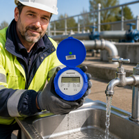 Compteur d'eau intelligent, haute précision et faible consommation d'énergie, compteur d'eau ultrasonique, prend en charge RS485 M-BUS LORAWAN LORA 4G NB-IoT CE MID