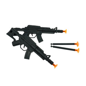 ปืนของเล่นพลาสติกสีดำแบบดูดลม มีกระสุน 2 นัด สำหรับเด็กเล่นสนุก - Product Image 6