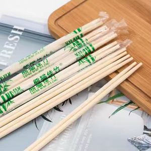 Palillos Desechables de Bambú al por Mayor, Envueltos Individualmente, con Funda de Papel con Diseño de Gato de la Suerte, para Sushi, para Uso en Restaurantes y Comida para Llevar - Product Image 1