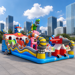 Château gonflable commercial en PVC Pat'Patrouille avec toboggan et mur d'escalade, certifié EN14960 et respectueux de l'environnement - Product Image 3