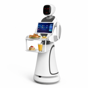 หุ่นยนต์เสิร์ฟอาหารอัตโนมัติพร้อมระบบสั่งงานด้วยเสียง AI  พร้อม LiDAR และถาดคู่ - Product Image 1