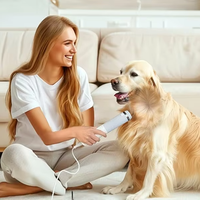 Sèche-cheveux pour animaux de compagnie 1000W écologique de luxe à ions négatifs, brosses de toilettage pour chiens à grande vitesse, tension universelle (110-240V)