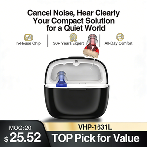 1631L Oplaadbare Geluidsdempende Hoortoestellen voor Senioren - Onzichtbaar ITE RIC Design Groothandel OEM Fabrikant (Hot Trend) - Product Image 1