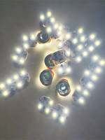 Mini LED blanche vibrante, lumière blanche de 3 secondes, se maintient allumée sans clignotement, s'allume à la collision
