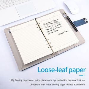 2026 Wireless Charger Advertising LCD Media Video Players Display Finger Print Lock <b>Diary</b> Planner <b>Notebook</b> with Power Bank - Product Image 5